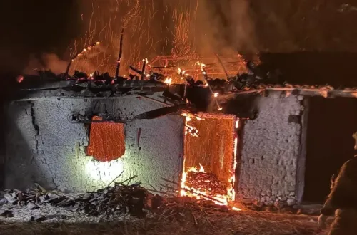 İnegöl'de samanlık yangını korkuttu