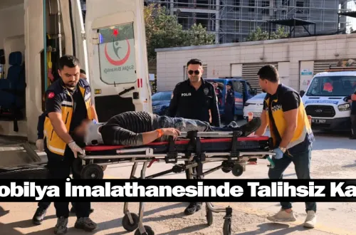 Mobilya İmalathanesinde Talihsiz Kaza!