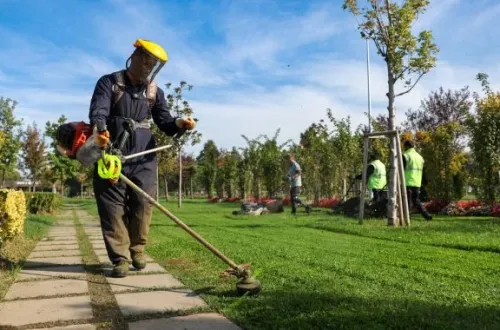 Büyükşehir’den park ve bahçelere düzenli bakım