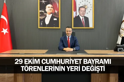 29 Ekim Cumhuriyet Bayramı Törenlerinin Yeri Değişti