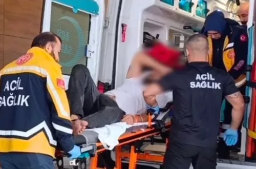 İnegöl'de gergin anlar! Sokak ortasında ...