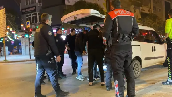 İnegöl'de gece vakti hareketli anlar