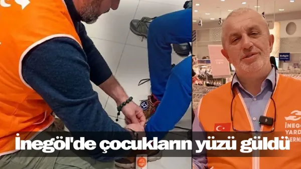 İnegöl'de çocukların yüzü güldü