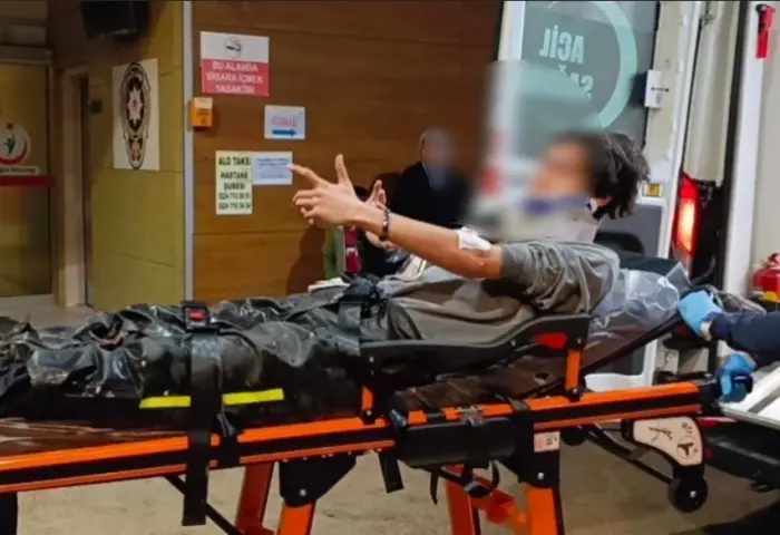 İnegöl'de su birikintisi kazaya yol açtı