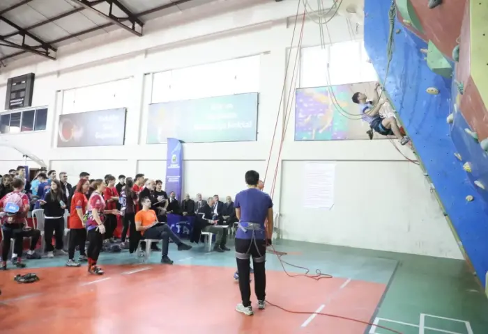 Spor Festivalinde Spor Tırmanış Branşı Büyük Heyecana Sahne Oldu