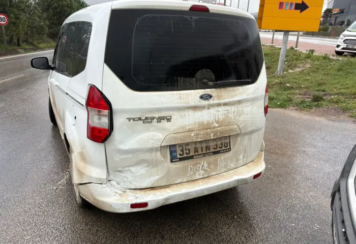 İnegöl'de korkutan kaza!