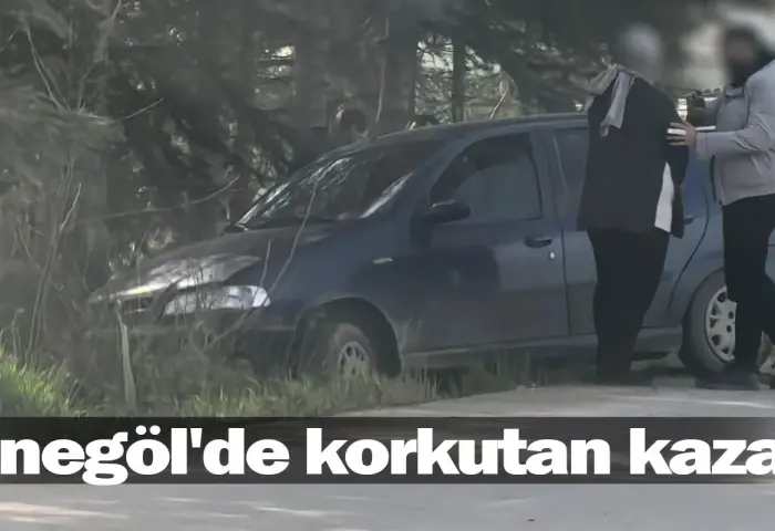 İnegöl'de korkutan kaza!