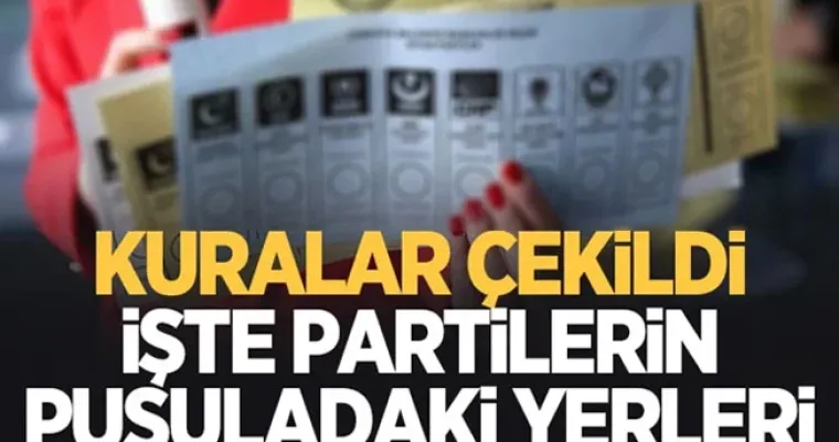 Partilerin oy pusulasındaki yerleri belli oldu