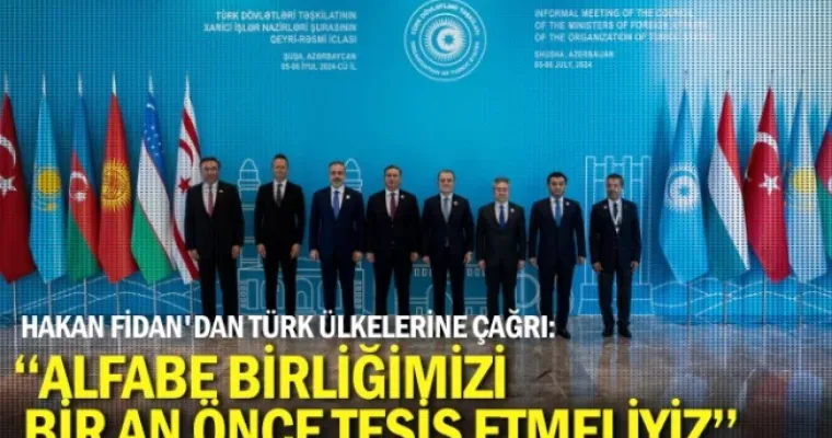 ''Alfabe birliğimizi bir an önce tesis etmeliyiz''