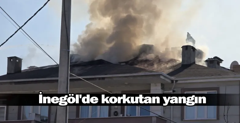 İnegöl'de korkutan yangın