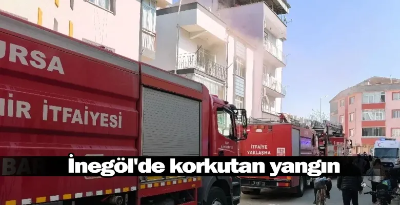 İnegöl'de korkutan yangın