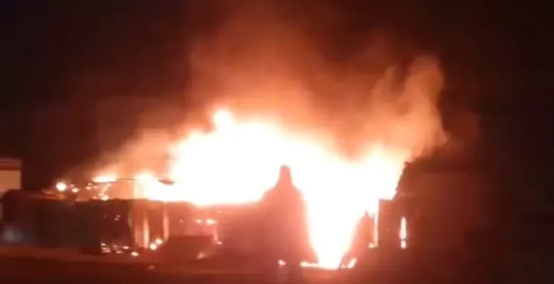 İnegöl'de çiftlik yangını