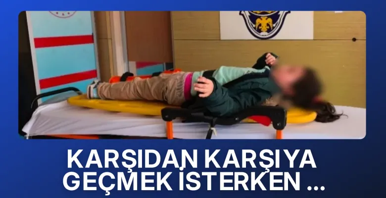 Karşıdan karşıya geçmek isterken ...