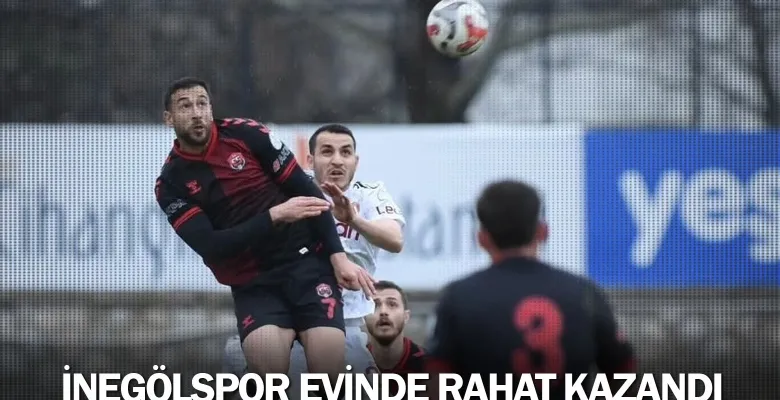 İnegölspor evinde rahat kazandı