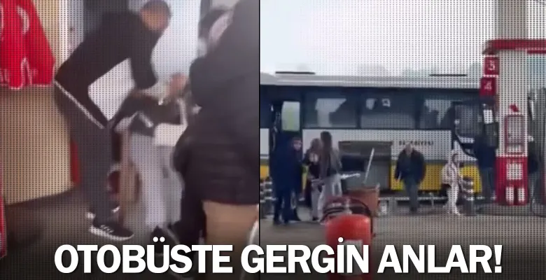 Otobüste gergin anlar!