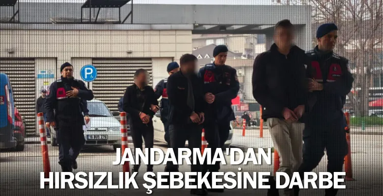 İnegöl'de Jandarma'dan hırsızlık şebekesine darbe