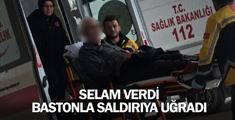 İnegöl'de ilginç olay: Selam verdi, bastonla saldırıya uğradı