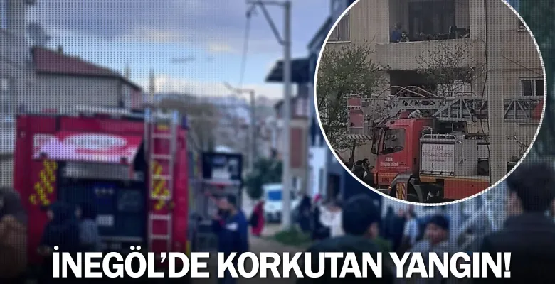 İnegöl'de korkutan yangın!