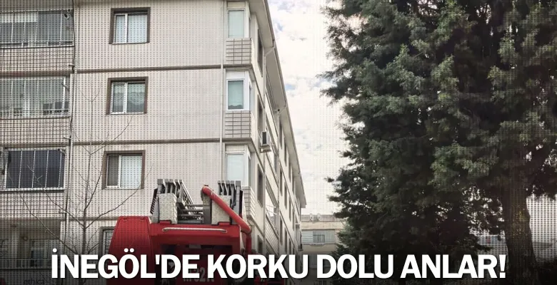 İnegöl'de korku dolu anlar!