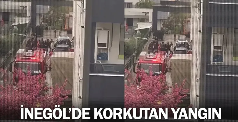 İnegöl'de korkutan yangın!