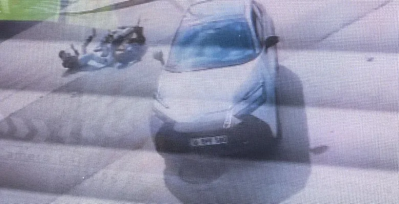 İnegöl'de kaza anı güvenlik kamerasında