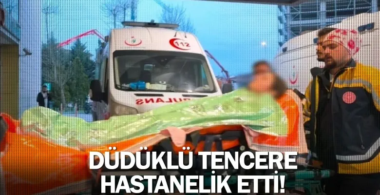 Düdüklü tencere hastanelik etti!