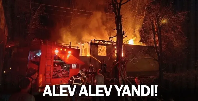 İnegöl'de alev alev yandı!