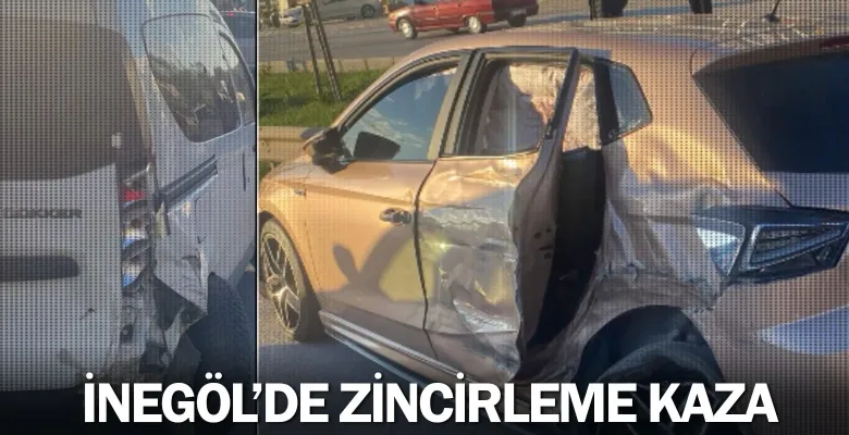 İnegöl'de zincirleme kaza