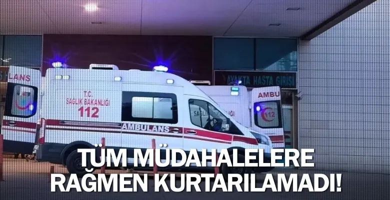 Tüm müdahalelere rağmen kurtarılamadı!