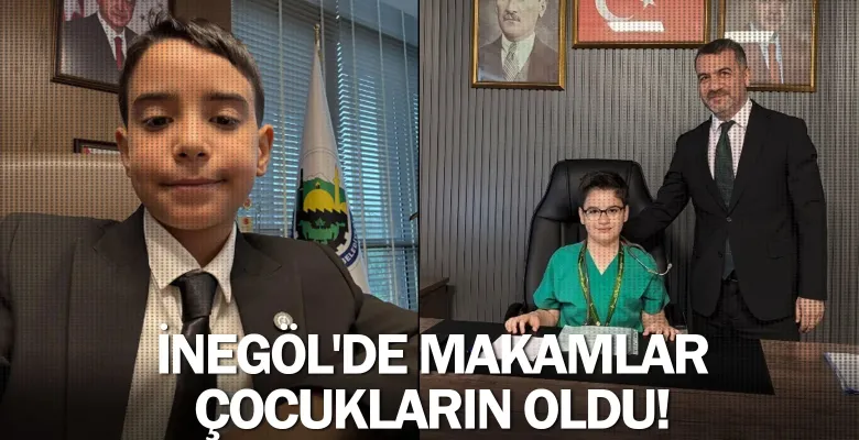 İnegöl'de makamlar çocukların oldu