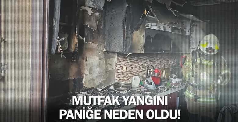 İnegöl'de mutfak yangını paniğe neden oldu!