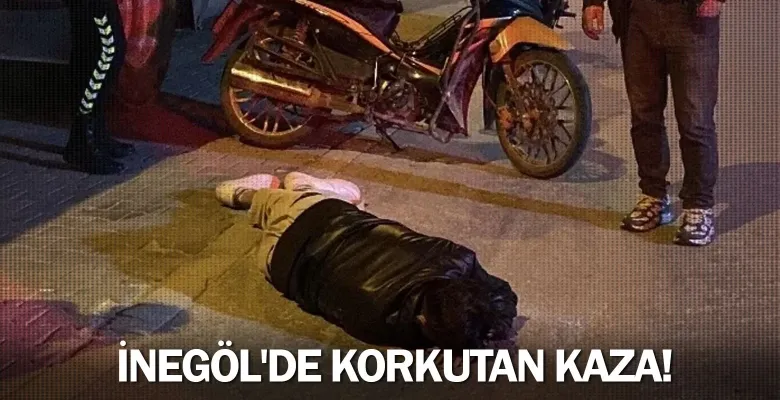 İnegöl'de korkutan kaza!