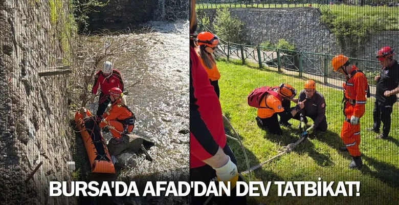 Bursa'da AFAD'dan dev tatbikat!