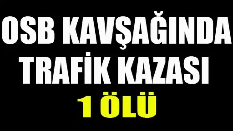İnegöl'de Trafik Kazası : 1 Ölü