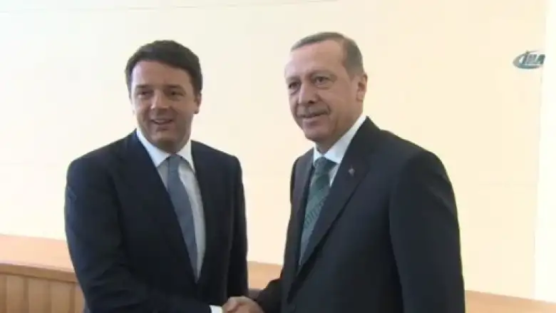 Erdoğan, İtalya Başbakanı Renzi Ile Görüştü