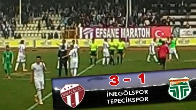 İnegölspor : 3 - Tepecikspor : 1