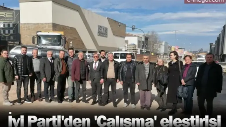 İyi Parti'den 'Çalışma' eleştirisi