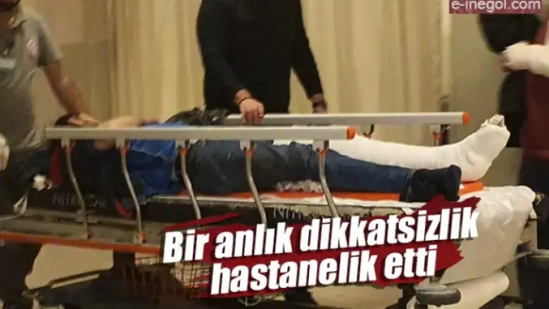 Bir anlık dikkatsizlik hastanelik etti