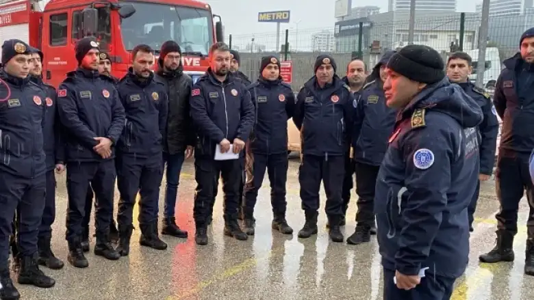 Bursa itfaiyesi deprem bölgesine gidiyor
