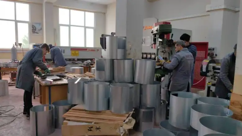 Meslek lisesi öğrencilerinden soba seferberliği