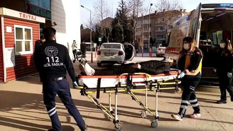 Alanyurt yolunda korkutan kaza