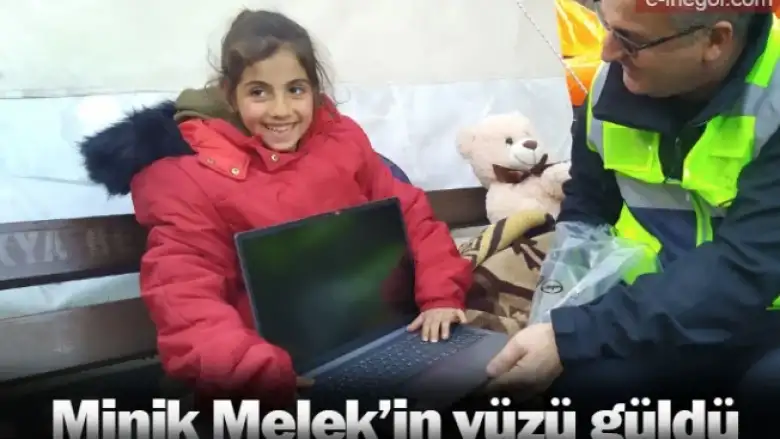 Minik Melek’in yüzü güldü