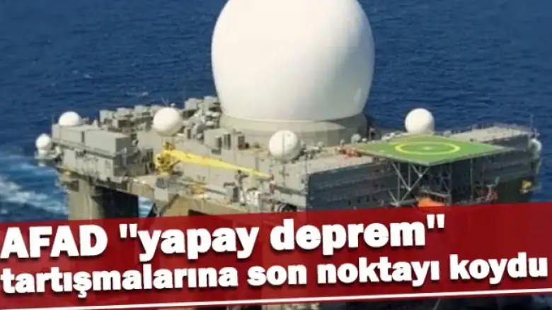 AFAD ''yapay deprem'' tartışmalarına son noktayı koydu