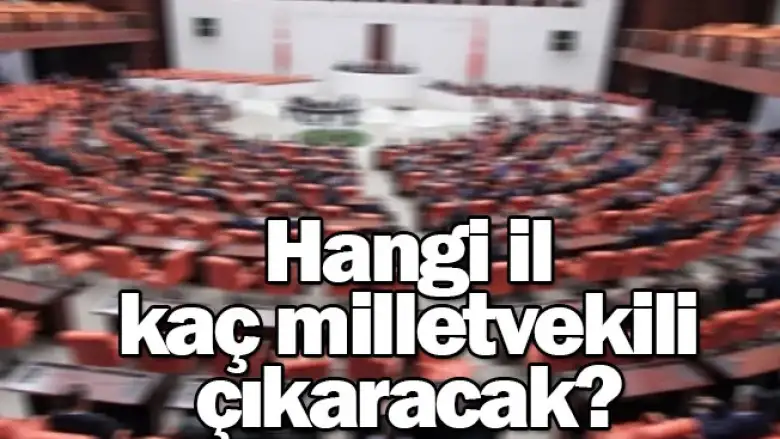 Hangi il kaç milletvekili çıkaracak? Resmi Gazete'de yayımlandı!