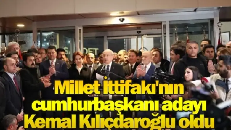 6'lı Masa Cumhurbaşkanı adayını açıkladı