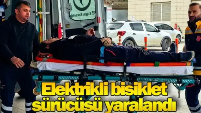 Elektrikli bisiklet sürücüsü yaralandı