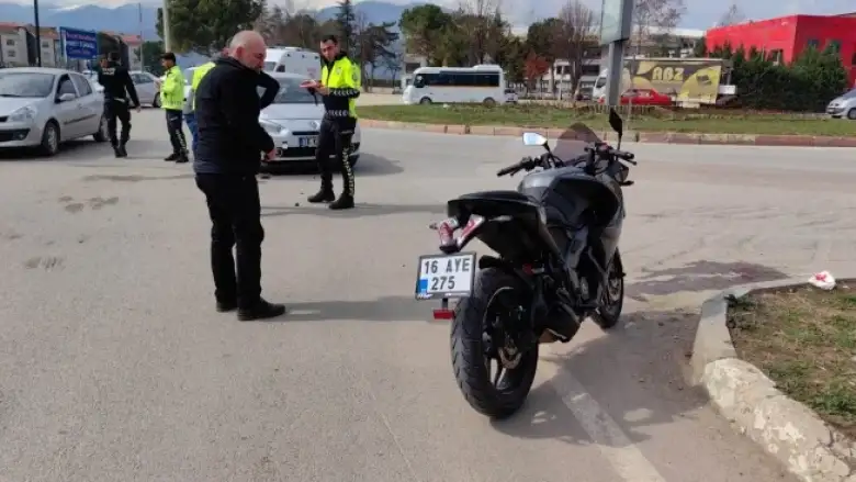 İnegöl'de korkutan kaza