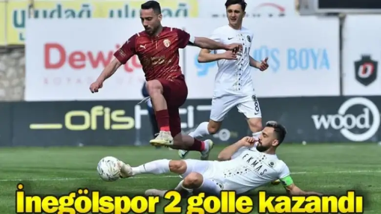 İnegölspor evinde 2 golle kazandı