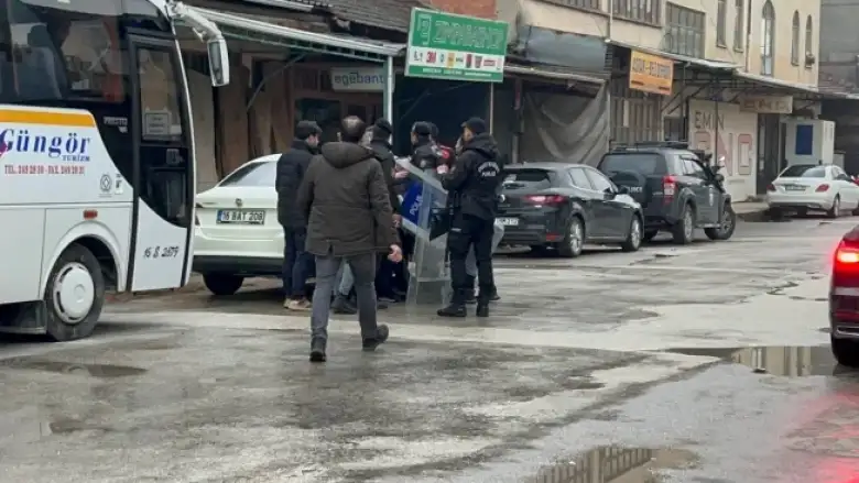 Amatör maç sonrası gergin anlar