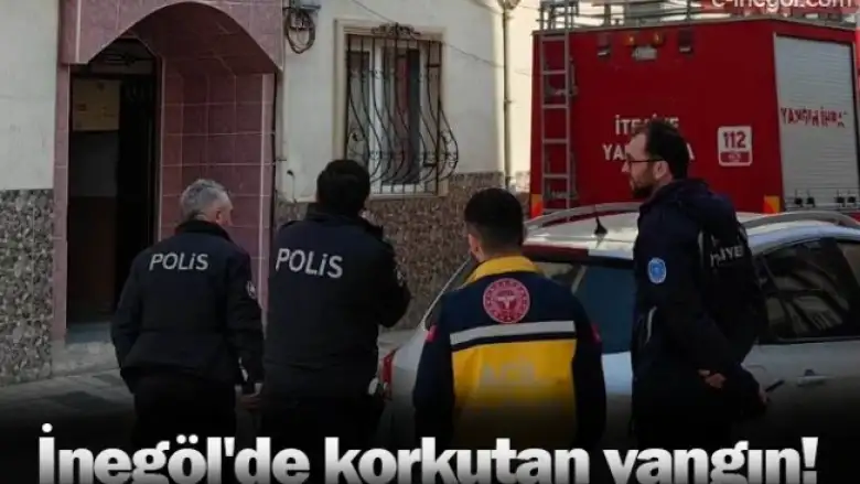 İnegöl'de korkutan yangın!